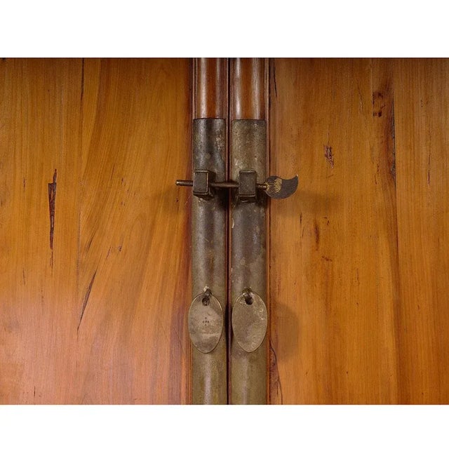 Late 19th Century Antique Chinese Cypress Wood Armoire, Wardrobe For Sale - Image 10 of 13