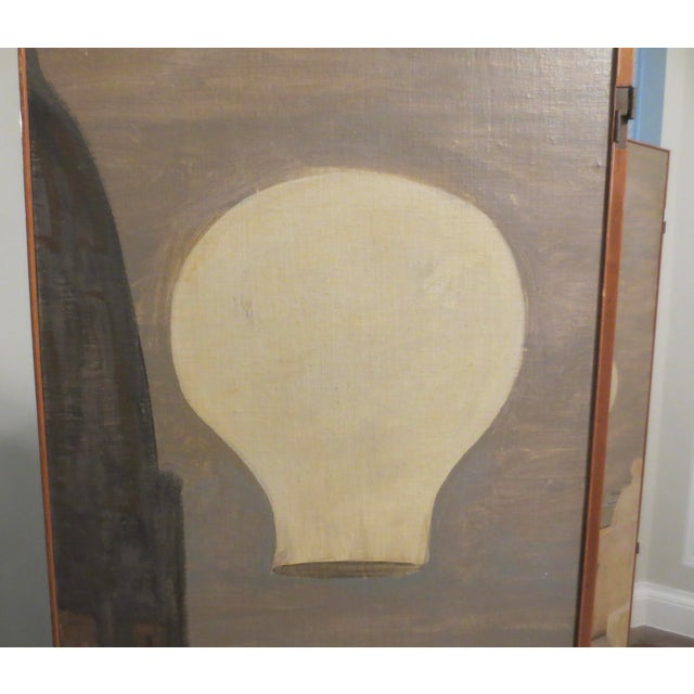 Salvatore Fiume Italian Floor Screen Dated 1954 For Sale - Image 15 of 17
