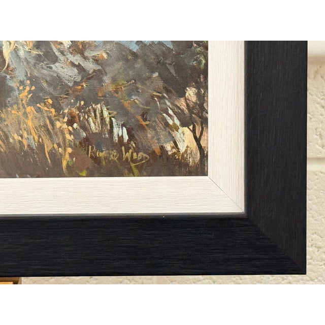 John Miller Winter landscape with snow covered fields & farmhouse in the English Countryside 1985 Circa For Sale - Image 12 of 14