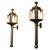 Brown Antique French Brass Carriage Lamps, 1800, Set of 2 For Sale - Image 8 of 8
