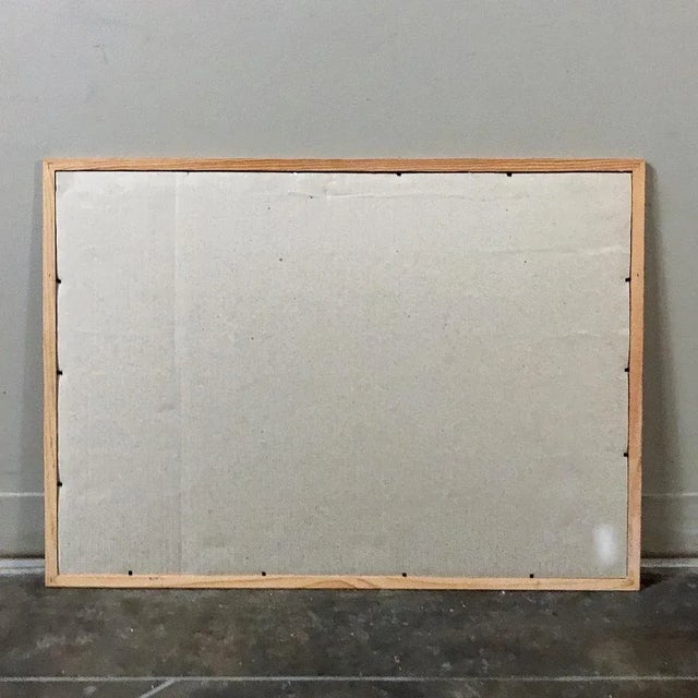 Mid-Century Hand Painted Framed Watercolor by Pol Antonis For Sale - Image 12 of 13