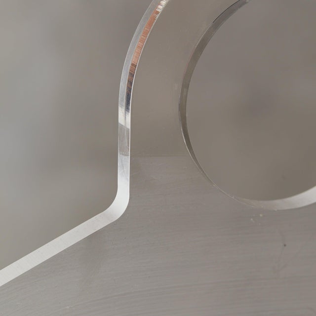 Late 20th Century Italian Brass + Plexiglass Valet Stand, 1970s For Sale - Image 5 of 7