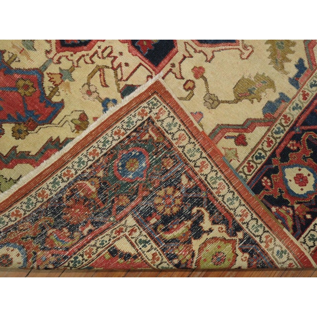 A Square Persian Heriz rug from the 2nd quarter of the 20th century. Measures: 5'4'' x 5'11''.