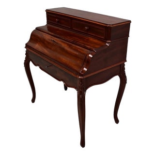 Small Napoleon III Mahogany Desk, 19th Century For Sale