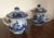 1800s Chinese Export Porcelain Blue & White Canton Syllabub Cups & Covers - A Pair For Sale - Image 4 of 11