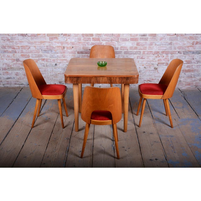 Mid-Century Beech Chairs by O. Haerdtl, Czech, 1950s, Set of 4 For Sale - Image 17 of 18