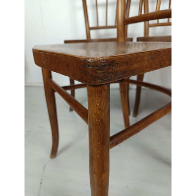 Vintage Bistro Chairs from Thonet, 1920s, Set of 5 For Sale - Image 16 of 18