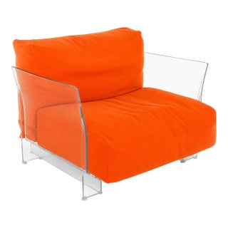Piero Lissoni for Kartell Pop Outdoor Armchair, Orange For Sale