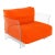 Piero Lissoni for Kartell Pop Outdoor Armchair, Orange For Sale