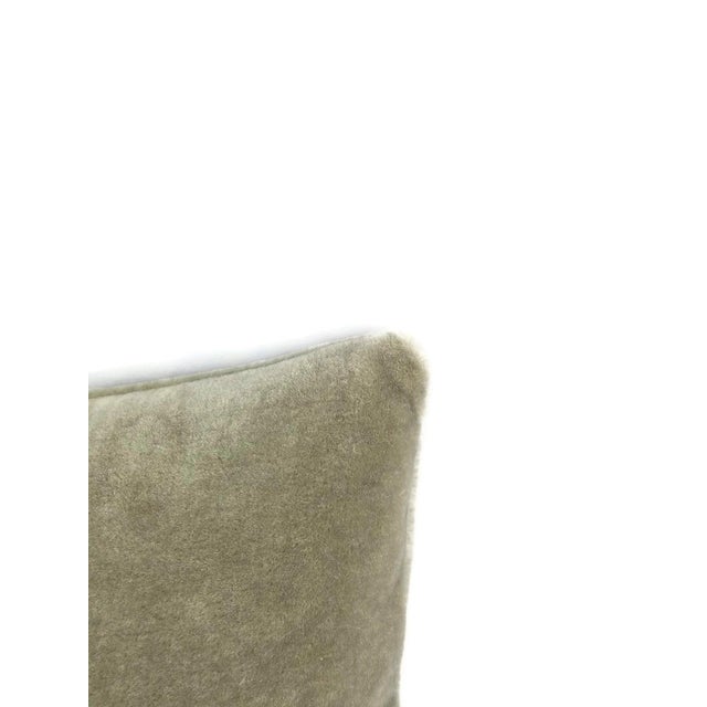 Contemporary Mario Sirtori Alpaca Mohair Gray Lumbar Pillow Cover For Sale - Image 3 of 5