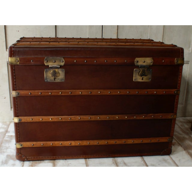 Antique Travel Trunk from Maison Armand Bega, 1878 For Sale - Image 6 of 8
