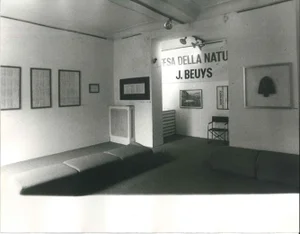 Beuys' Exhibition - Original Vintage Photo by Ruby Durini - 1084 ca. 1984 ca.