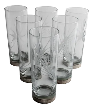Vintage Italian Drinking Glasses, 1960s, Set of 6