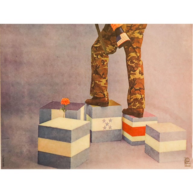 Brutalist 1989 Cuban Poster, Central America Has Said Enough!, by Ospaaal, Morante Boyerizo For Sale - Image 3 of 3