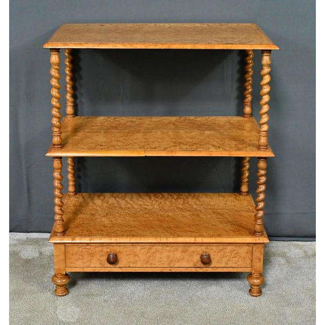 Sideboard in Speckled Maple Burl, Late 19th Century For Sale - Image 3 of 18