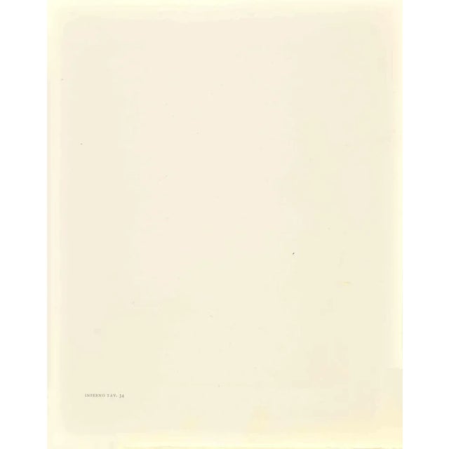 The Logical Devil - from the Series "The Divine Comedy" - Song 34 - Hell- is a woodcut print realized in 1963 for a series...