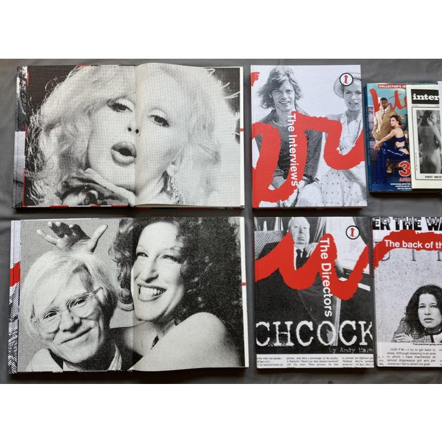 Mid-Century Modern Andy Warhol's Interview Limited First Edition Complete Set in a Wooden Suitcase - 8 Volumes For Sale - Image 3 of 12