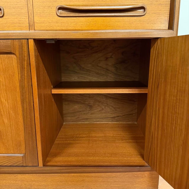 Wood G-Plan Fresco 2-Piece Teak Sideboard With Hutch For Sale - Image 7 of 9