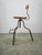 Industrial Height-Adjustable Swivel Workshop Chair, Former Czechoslovakia, 1940s For Sale - Image 12 of 16