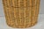 Wood Vintage Mid Century Modern Handwoven Wicker Rattan Laundry Basket W Lid For Sale - Image 7 of 17