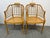 Design Plus Gallery presents a Pair of Faux Bamboo Windsor Like Chairs from Baker Furniture. The duo showcases the brands...