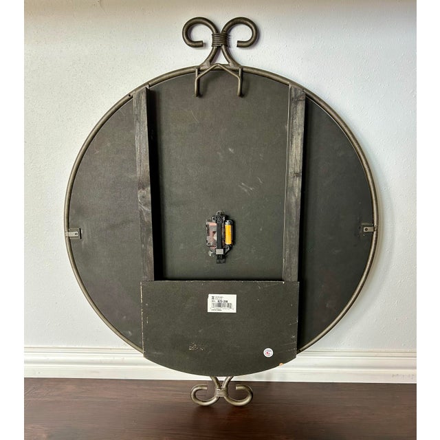 Metal Large Howard Miller Magellan Wall Clock For Sale - Image 7 of 7