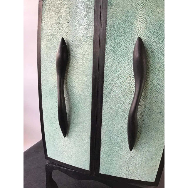 R & Y Augousti Shagreen Jewelry Box For Sale - Image 10 of 13