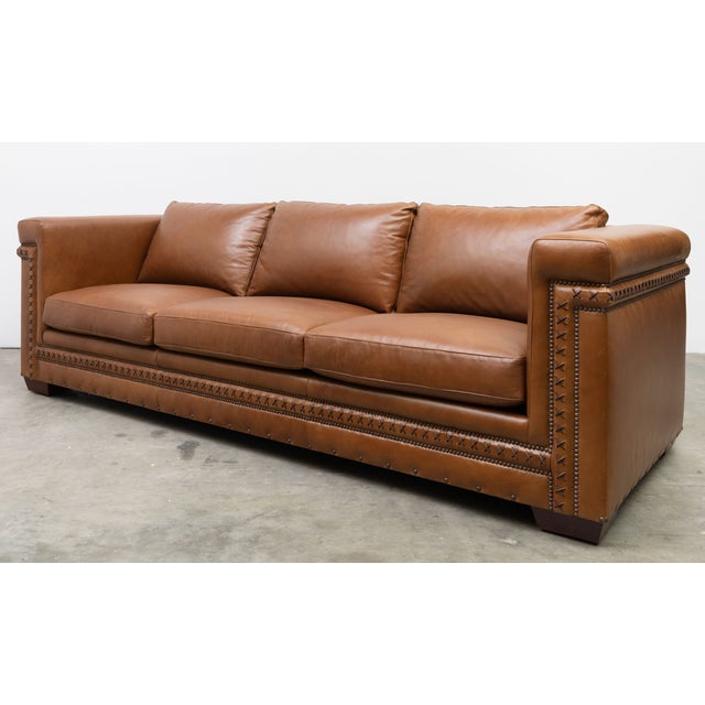 Hancock and Moore Leather Sofa Chairish
