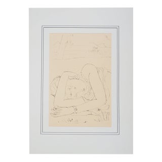 Maurice Barraud, Lying in the Grass, Lithograph For Sale
