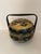 Mid 20th Century Vintage Chinoiserie Black Lacquer & Raised Gold Gilt Tiered Chinese Wedding Basket For Sale - Image 5 of 9