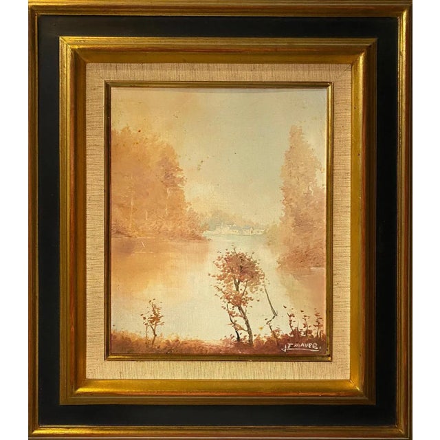 J. F. Mayer, Lake's Lights, Oil on Canvas For Sale - Image 8 of 8