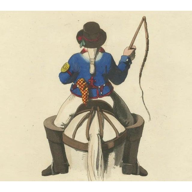 R. Bridgens, French Costumes and Trades, 1835, Coloured Prints, Set of 3 For Sale - Image 6 of 10