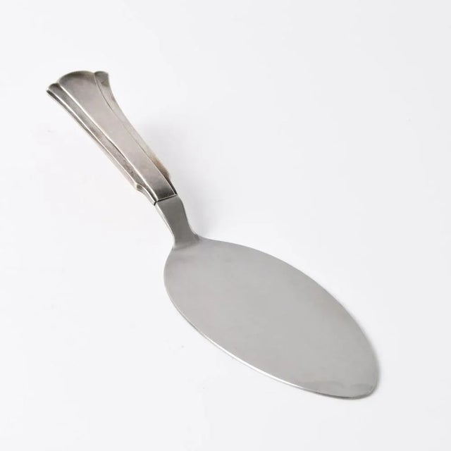 Art Deco Silver and Stainless Steel Cake Spade from Cohr, 1945 For Sale - Image 9 of 9