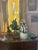 1930s Painting Scene "Parisian Interior" Signed Martin-Sauvaigo, France Oil Painting on Wood Panel For Sale - Image 12 of 12