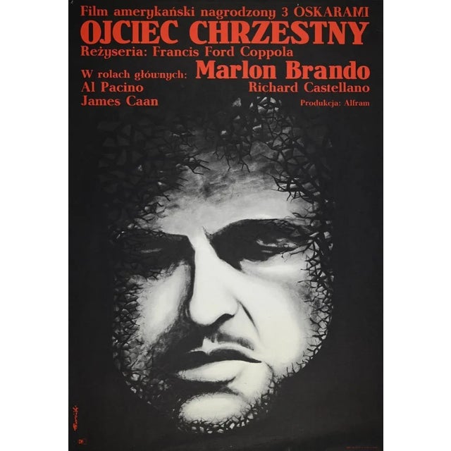 Ojciec Chrzestny is a vintage offset print on paper realized in 1974. Good condition and aged.