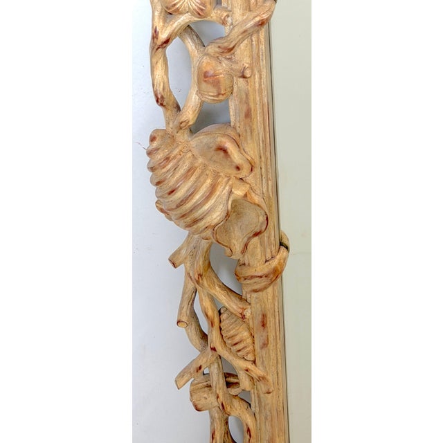 Italian Hand-Carved Grotto Shell & Coral Reef Mirror with Beveled Glass For Sale - Image 10 of 18