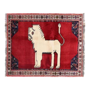 Pasargad Lion Shiraz Hand Knotted Wool Rug