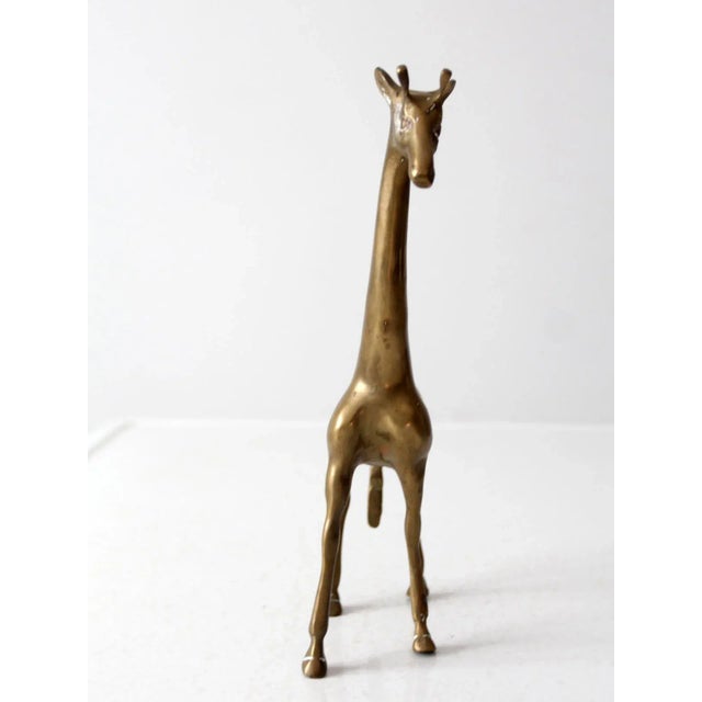 Mid Century Brass Giraffe For Sale - Image 11 of 13