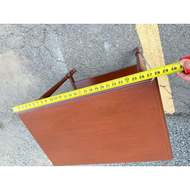 Vintage Solid Wood 1-Drawer Console Table For Sale - Image 12 of 14