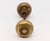Mid 20th Century Vintage Colonial Bronze Beaded Concentric Door Knobs For Sale - Image 5 of 5