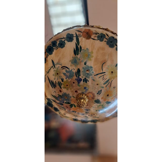 Alabaster Pendant Lamp, 1930s For Sale - Image 6 of 9
