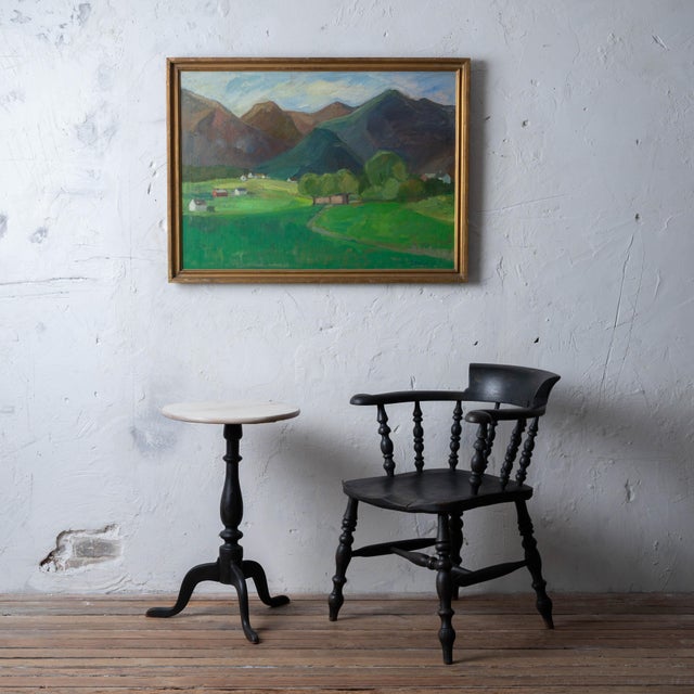 Palle Kierulf (Danish, 1917-1987) Mountain Landscape, Eidsbygda, Norge oil on canvas, circa 1948, signed lower right....