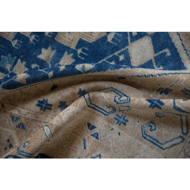 Vintage Distressed Oushak Rug Runner - 3'8" x 6'11" For Sale - Image 9 of 10