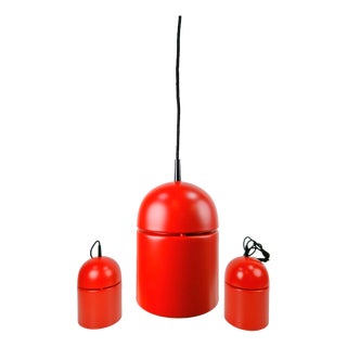 Vintage Uni Pendant Lamps by Vagn Dyring for Nordisk Solar, 1970s, Set of 3 For Sale
