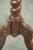 Brown Tall Antique Oak Side Table with Wood Carving For Sale - Image 8 of 10