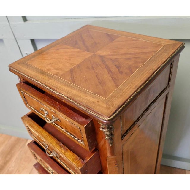 Tall French Louis XV Style Chest of Drawers For Sale - Image 6 of 8