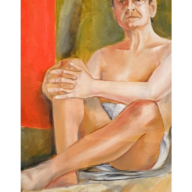 Original Male Nude Oil Painting, Erotic Art by Ukrainian Artist 79-59 For Sale - Image 4 of 6