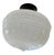 American Embossed Cased Glass Egg and Dart Pattern Flushmount on Old Bronzing Patina Brass Holder, Circa 1920 For Sale - Image 3 of 5