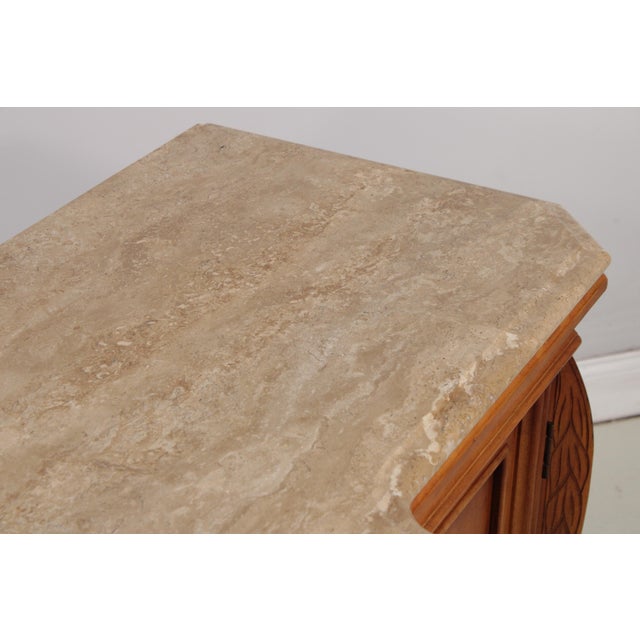 Century Marble Top Cherry Credenza Sideboard For Sale - Image 10 of 18