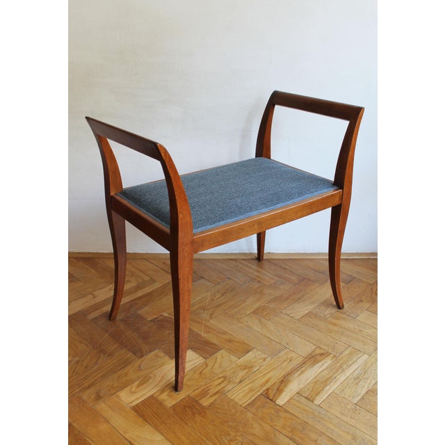 Art Deco Sculptural Tabouret with Curved Arms, 1920s For Sale - Image 6 of 13